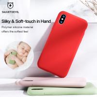 《Phone case》SmartDevil ซิลิโคนแข็งสำหรับ Iphone 11 Pro XS MAX XR X เคสโทรศัพท์สำหรับ IPhone 7 8 Plus เคสแฟชั่นน่ารักเรียบง่ายสีลูกกวาดนุ่มเคสและซองมือถือ