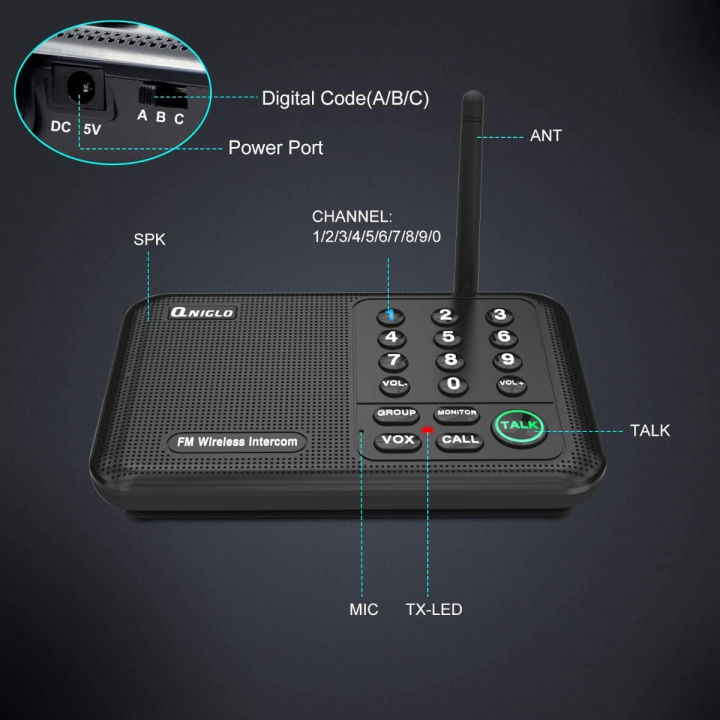 mdrokun-wireless-intercom-system-intercoms-wireless-for-home-5280-feet-long-range-home-intercom-system-10-channel-3-code-intercoms-system-for-business-room-to-room-intercom-system-with-monitor-for-eld