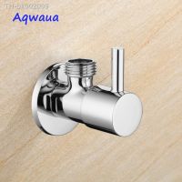 ✉ஐ Aqwaua Water Control Valve Faucet Angle Valve Brass Diverter Toilet Valve Control Kitchen Accessories Solid Brass Chrome Plated