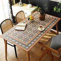 Corinada Moroccan style leather tablecloth custom made table Retro wood protector cover waterproof rectangle mat