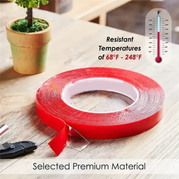 Universal 3M Double Sided Adhesive Glue Mounting Tape With Red Liner