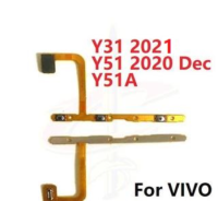 ปุ่มเปิดปิดเครื่องโค้งสำหรับ Vivo Y31 2021 Y51 Y51A 2020