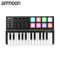 [okoogee]WORLDE Panda MINI 25-Key Ultra-USB MIDI Keyboard Controller 8 Colorful Backlit Trigger Pads