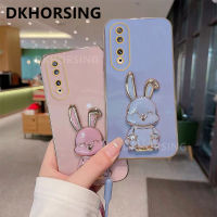 DKHORSING เคสโทรศัพท์นิ่มชุบสำหรับ HONOR 90 5G / HONOR 90 Lite/ HONOR 70 Lite เคสกระต่ายน่ารักการ์ตูน Huawei Honor90 Lite 2023กรอบ Honor70 Lite พร้อมที่ยึดบาร์และสายคล้องมือ