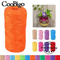 【YD】 50Meters/roll Jute Twine Burlap String Wrapping Picture Display Vase Event Supplies 4mm