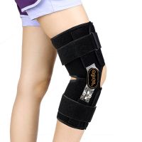 TIKE Hinged Knee Brace Support with Strap &amp; Side Patella Stabilizers for Protection Pain Relief Arthritis Meniscus Tear ACL MCL