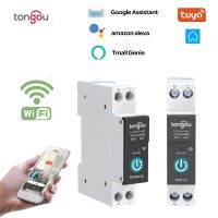 [HOT ZHKKZZLWWG 510] Tuya WiFi Smart Switch Circuit Breaker 1P 63A Din Rail รีโมทคอนโทรลไร้สายรีโมทคอนโทรลโทรศัพท์มือถือโดย APP TONGU