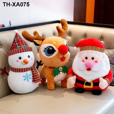 น่ารักตุ๊กตาซานตาคลอส Elk Snowman ตุ๊กตาตุ๊กตาตุ๊กตาของเล่นตุ๊กตาหมอนเด็กคริสต์มาสของขวัญ