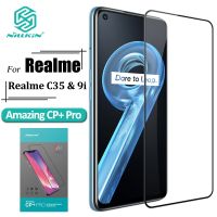 ~ Nillkin กระจกนิรภัยกันรอยหน้าจอ กันแสงสะท้อน กันระเบิด แบบเต็มจอ สําหรับ Realme C35 9i CP+ Pro