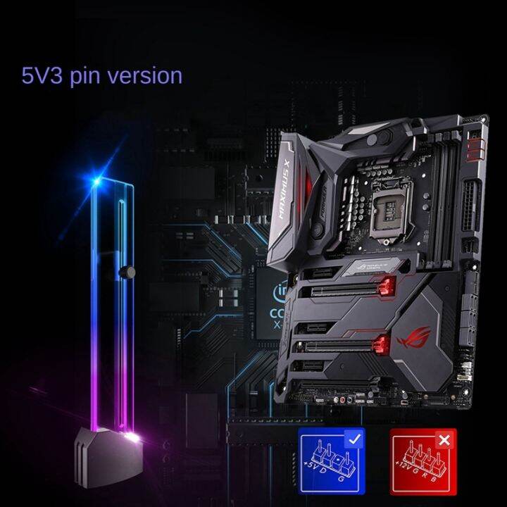 video-card-sag-holder-accessory-5v-3pin-argb-graphics-card-gpu-support-bracket-vertical-gpu-mount