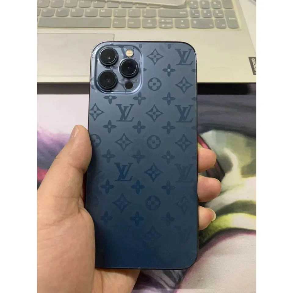 3D (IPHONE) LV Design Transparent Carbon Fiber Back Film Protector Sticker