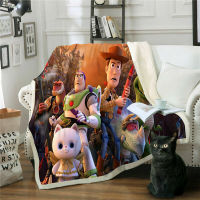 Fashion Toy Story 3D print Sherpa Blanket Sofa