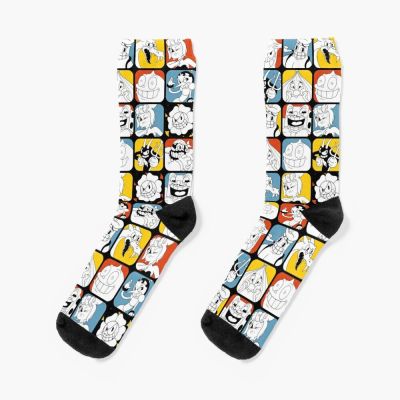 Socks Mens Rugby [hot]Cuphead Bosses socks