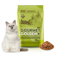 GOURMET GOLDEN อาหารแมว แบบเม็ด สูตรเกาหลี ลดก้อนขน อาหารเม็ดแมว (ขนาด 8 KG ) ข้างในบรรจุถุงย่อยถุงละ 1kg 8ถุง