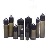 50Pcs 10Ml/15Ml/30Ml/60Ml/100Ml/120Ml Black Plastic Empty Dropper Bottles E Liquid Drop Bottle Long Tip Cap Vape Oil Containers