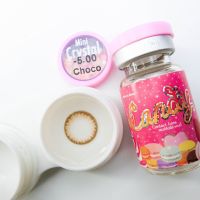 คอนแทคเลนส์ Mini Crystal Choco พร้อมส่งแบบปกติ และค่าสายตาสั้น 0.00- 7.00 (สายตาที่มีในลิสกดสั่งได้เลยค่า)