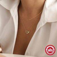 ™  CANNER 925 Sterling Delicate Pendant Necklaces Design Chains Jewelry collars