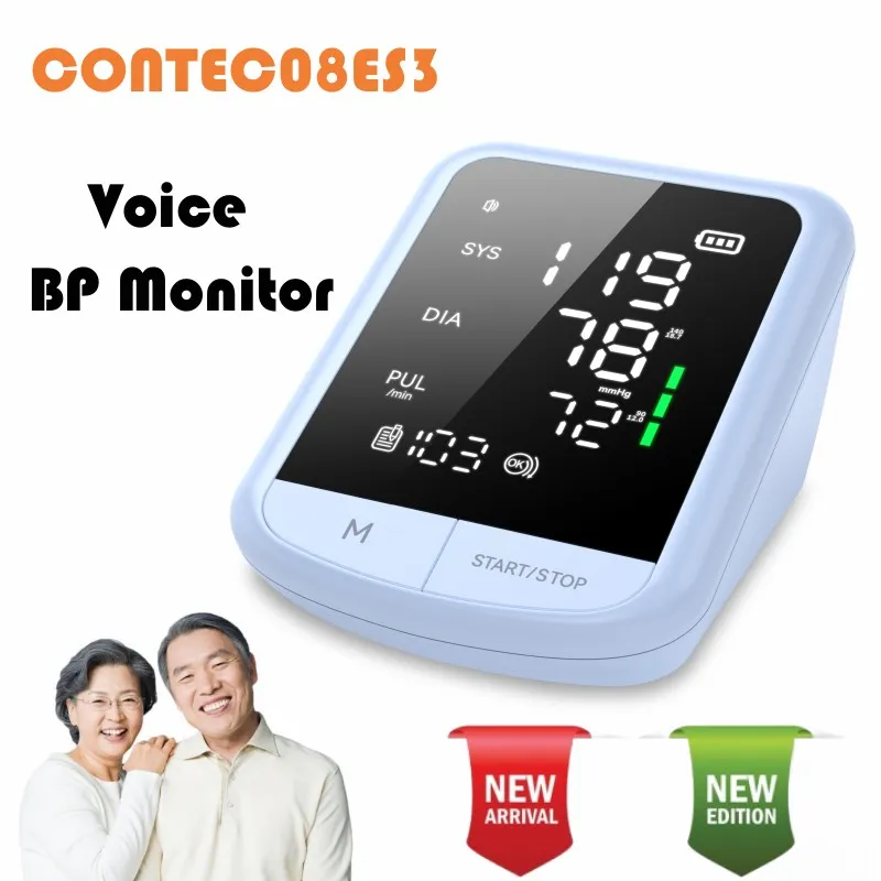 Electronic sphygmomanometer CONTEC Blood Pressure Monitor CONTEC08E NIBP  LED screen