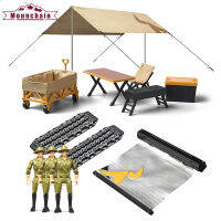 เครื่องประดับตั้งแคมป์จำลอง MN-85K แบบกันสาดด้านข้างเต็นท์ตั้งแคมป์ทรายบันไดโต๊ะเก้าอี้ตกแต่งเข้ากันได้กับรถ RC 1/12เดือน MN98 D90 MN99S MN86 MN78 MN128