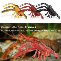 ◇❒ TRUSCEND 3pcs/pack Luya Bait Crayfish Bionic Lure TPE Luya Unique Hollow Body Design Shrimp Lures Lobster Soft Fishing Baits