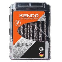 KENDO 11603233 ดอกสว่านเจาะเหล็กสีเงิน 1.5-10 mm. 19 ตัวชุด