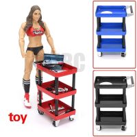 RC 3-Tier Tools Storage Trolley Mobile Workshop Garage Repair RC Accessory for 1/8 1/10 1/12 1/16 Scale RC Model Car Spare Parts