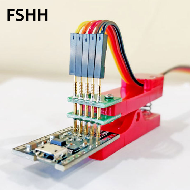 กรอบทดสอบ-pcb-คลิปติดตั้ง-probe-ดาวน์โหลดโปรแกรมการเขียนโปรแกรม2-54มม-8pin-jtag-เครื่องมือทดสอบ4p-8p