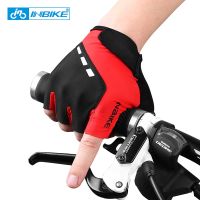 hotx【DT】 Cycling Gloves Half Shockproof Breathable MTB Mountain Mens Clothing IF19285