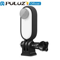 Puluz กรอบพลาสติก พร้อมอะแดปเตอร์ขาตั้งกล้อง สําหรับ Insta360 GO 2 Sports Camera