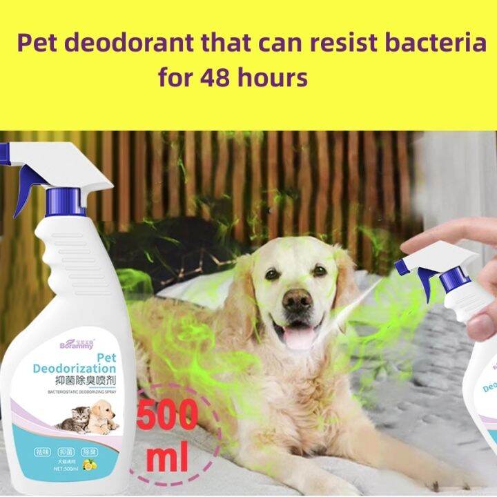 500ML Pet Deodorant Spray Eliminates Odors and ANTIBACTERIAL for dogs