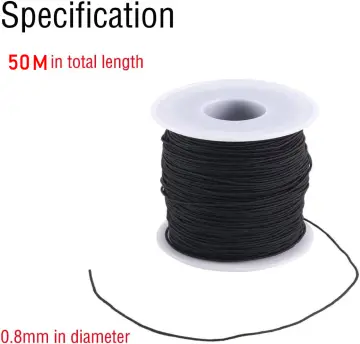 Tassels Beading String Nylon Thread Cord Bracelet Braided String 60M/roll  0.8mm~