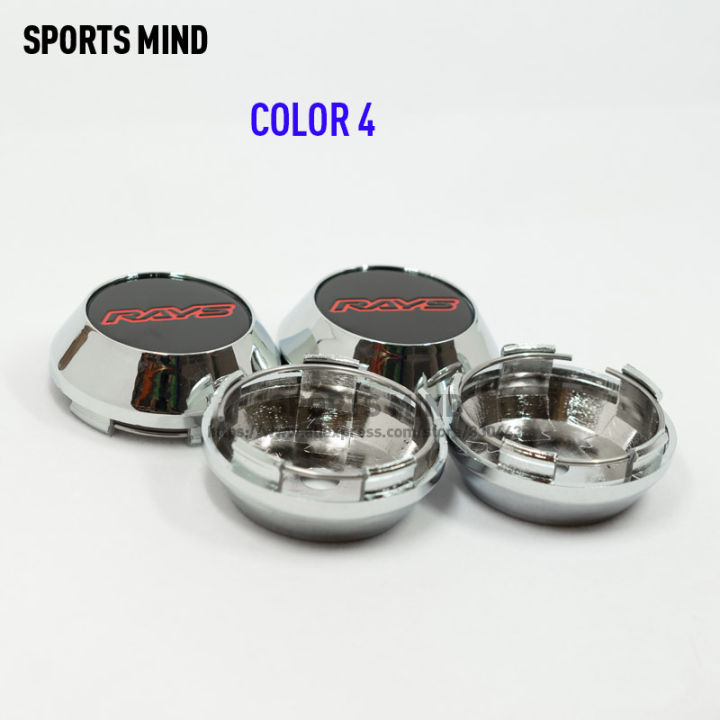 4PCSlot 65MM Car Styling RAYS VOLK Logo Wheel Center Caps Dust-Proof caps for Japan Tokyo Rim TE37 Time Attack