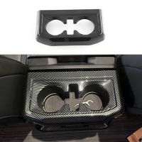 Car Carbon Fiber Center Console Front Water Cup Holder Decoration Cover for Ford F150 2022 2023