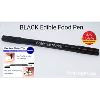 ปากกาหมึกกินได้ สีดำ แบบ 2หัว Food grade ปากกาเขียนขนมและ บรรจุภัณฑ์ใส่อาหาร