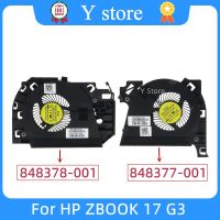 A Set A Y Store พัดลมทำความเย็น CPU ใหม่และพัดลมจีพียูสำหรับ HP ZBOOK 17 G3 848378-001 848377-001 FGD9 FGDN DC5V 0.5A Gratis Ongkir