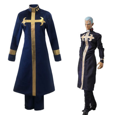 อนิเมะ Saint-Vida jojo การผจญภัยที่ยอดเยี่ยม cos เสื้อผ้า เอนริโก . ปูชิ cosplay เสื้อผ้าในสต็อก