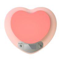 Electronic Scale Heart-shaped Kitchen Scales Food Balance Measuring Pink Heart Scale Kitchen Utensil 2023 Lcd Digital Scale New Luggage Scales