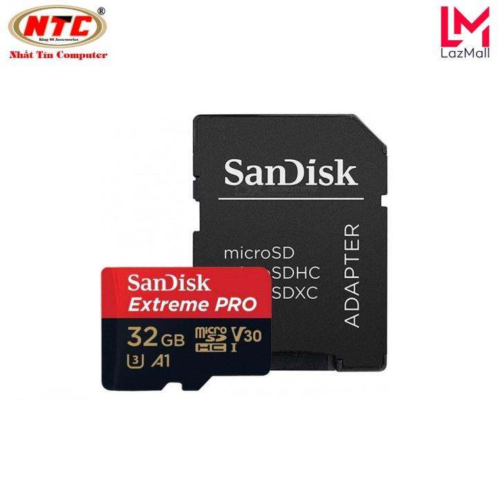 Thẻ Nhớ Microsdhc Sandisk Extreme Pro 32Gb 667X A1 V30 Uhs-I U3 100Mb/S  (Đen) - Nhat Tin Authorised Store | Lazada.Vn