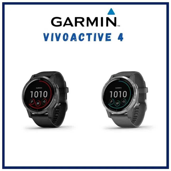 Garmin Vivoactive 4 (Black-Slate/Shadow Grey-Silver) Fitness Tracking Watch  for Sports and Exercise | Lazada Singapore