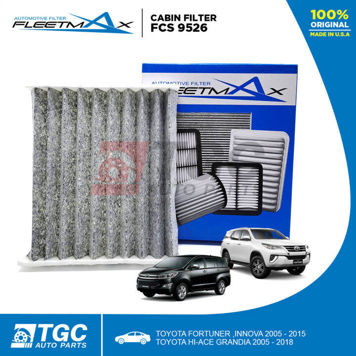 Fleetmax Cabin Filter / Aircon Cleaner For TOYOTA FORTUNER ,INNOVA 2005 ...