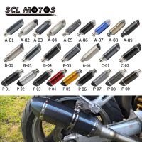 SCL MOTOS Universel 35-51mm Motorcycle AK Exhaust Muffler Escape Moto Modify Motocross For nmax CB400 ER6N GY6 ATV Dirt Pit Bike