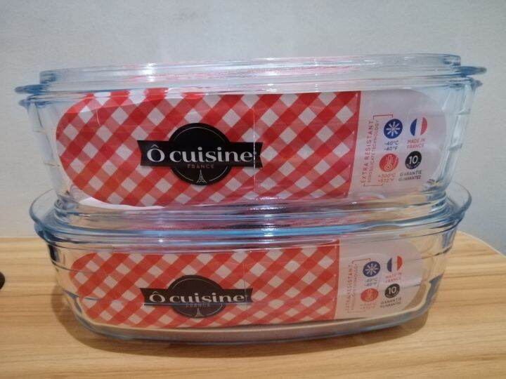O Cuisine Rectangular Dish w/ Lid (Set of 2) | Lazada PH