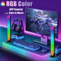 RGB Music Sound Control LED Strip Light 3D Voice Activated Rhythm Light Car Music Atmosphere Lamp Colorful Tube Lamps Game table Dance Atmosphere light