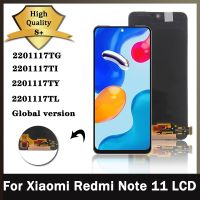 จอ LCD แบบดั้งเดิม6.43 "สำหรับจอแสดงผล Xiaomi Redmi Note 11 Note11หน้าจอ2201117TG กระจกสัมผัส Digitzerfor Redmi Note 11จอแอลซีดีพร้อมกรอบ