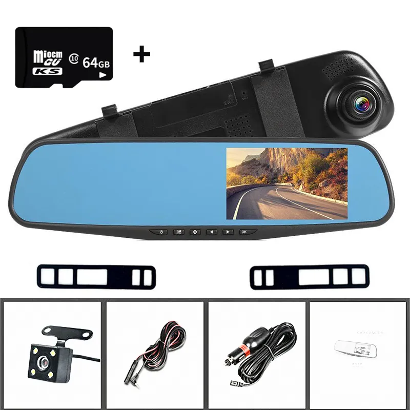 dash cam that fits on rear view mirror