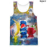 New Drinks Pepsi Cola 3d Print Mens Womens Street Style Vest T-shirt comfortable