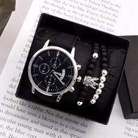 「Dark blue watch」นาฬิกาผู้ชายผู้ชายแฟชั่น CasualWatch ปฏิทินขอแสดงความนับถือ Masculino BeadedSet