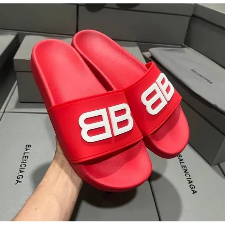 มีของพร้อมส่งค่ะ-new-arrival-balenciaga-men-s-pool-slide-sandal-พร้อมส่งค่ะ