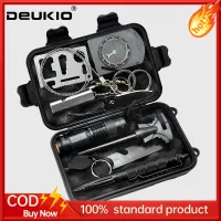 DEUKIO ️Wild Survival Equipment️Ten-piece combination set, multi-function first aid tool, portable, practical, suitable for outdoor adventure, travel, family backup, car survival kit