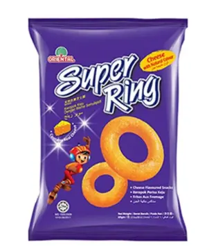 SUPER RING Cheese Flavored Snack Recommended by BLACKPINK 10 Packs x 60g